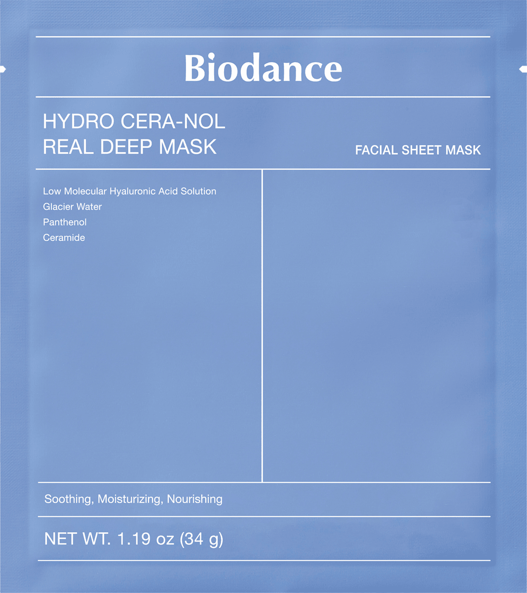 Biodance Face Mask Hydro Cera-Nol Real Deep, 34 g