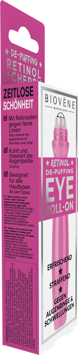 BIOVÈNE BARCELONA Eye Roll-On De-Puffing Retinol, 15 ml