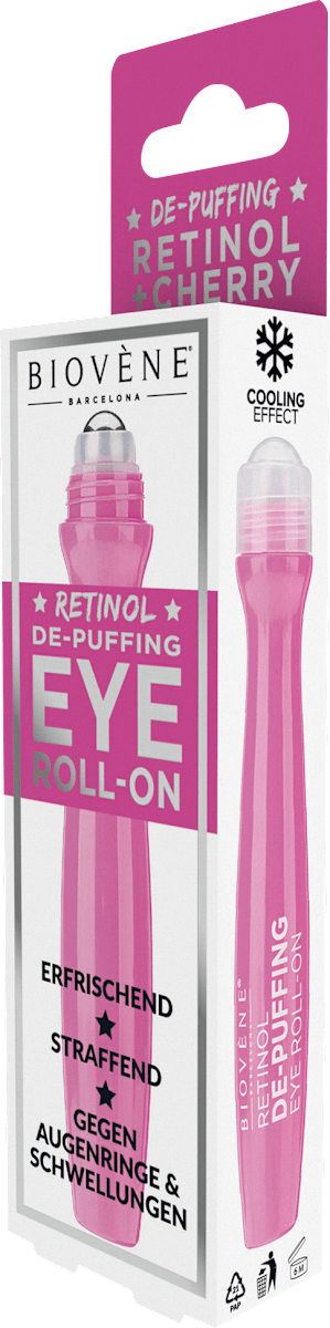 BIOVÈNE BARCELONA Eye Roll-On De-Puffing Retinol, 15 ml