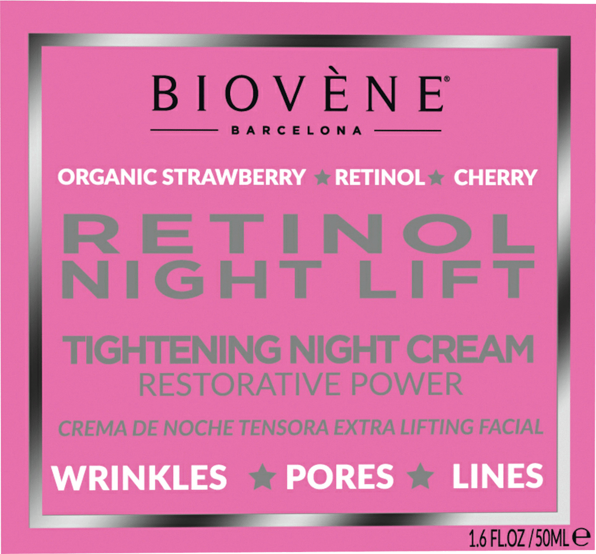 BIOVÈNE BARCELONA Night Cream Retinol Night Lift Power Tightening, 50 ml