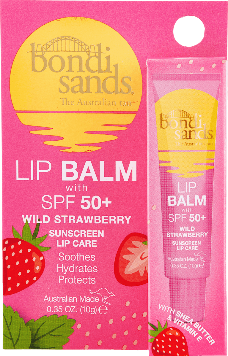 Bondi Sands Lip Balm Strawberry SPF 50+, 10 g