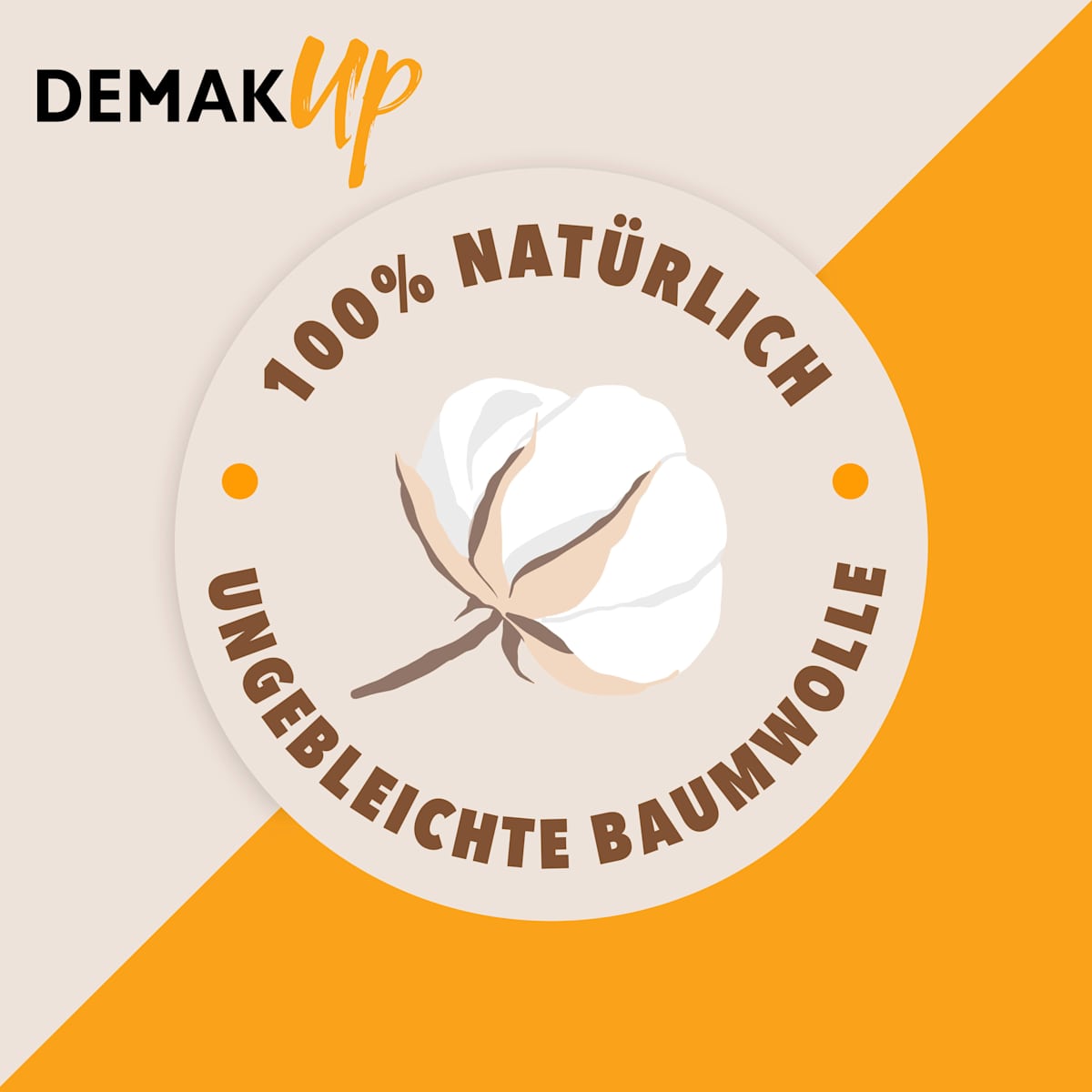 Demak'Up Cotton Pads Sensitive, 72 pcs