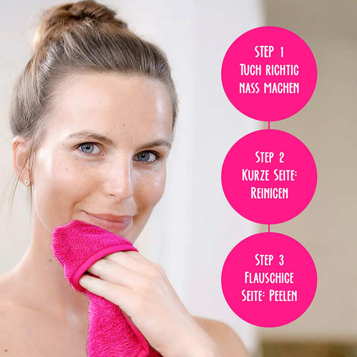 The Original MakeUp Eraser Cloth Pink, 1 pc