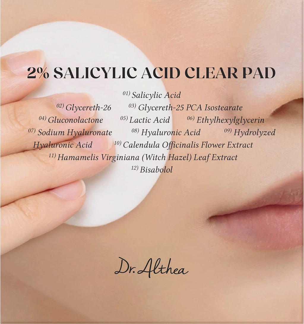 Dr. Althea 2% Salicylic Acid Clear Pad, 65 pcs