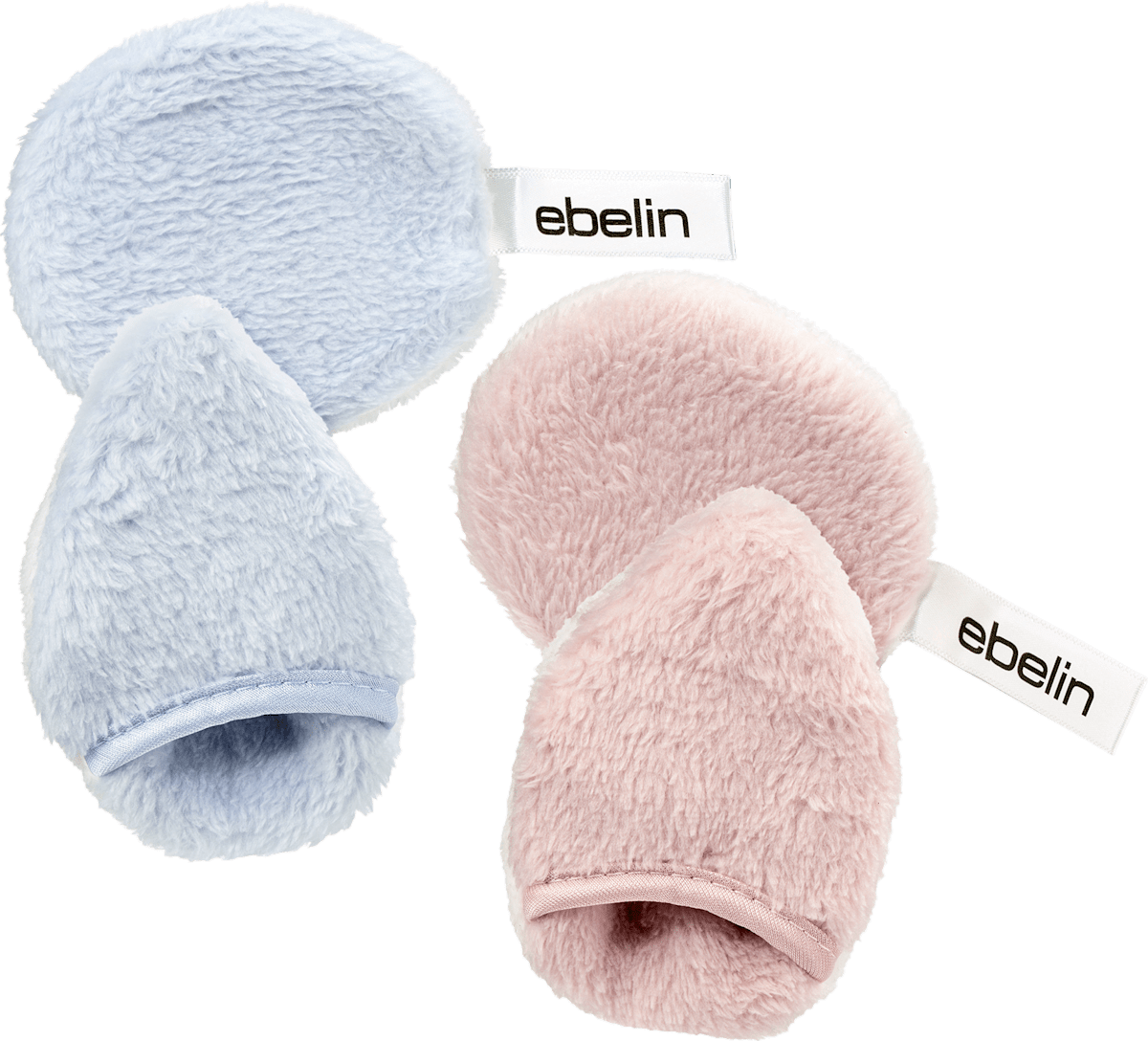 ebelin Microfibre Make-up Remover Pads, 2 pcs