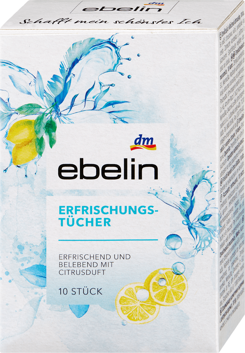 ebelin Citrus Refreshing Wipes 10 pcs