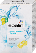 ebelin Citrus Refreshing Wipes 10 pcs