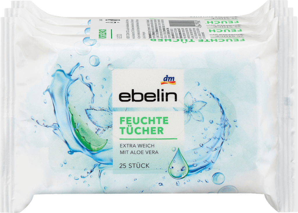ebelin Wet Wipes (3x25), 75 pcs