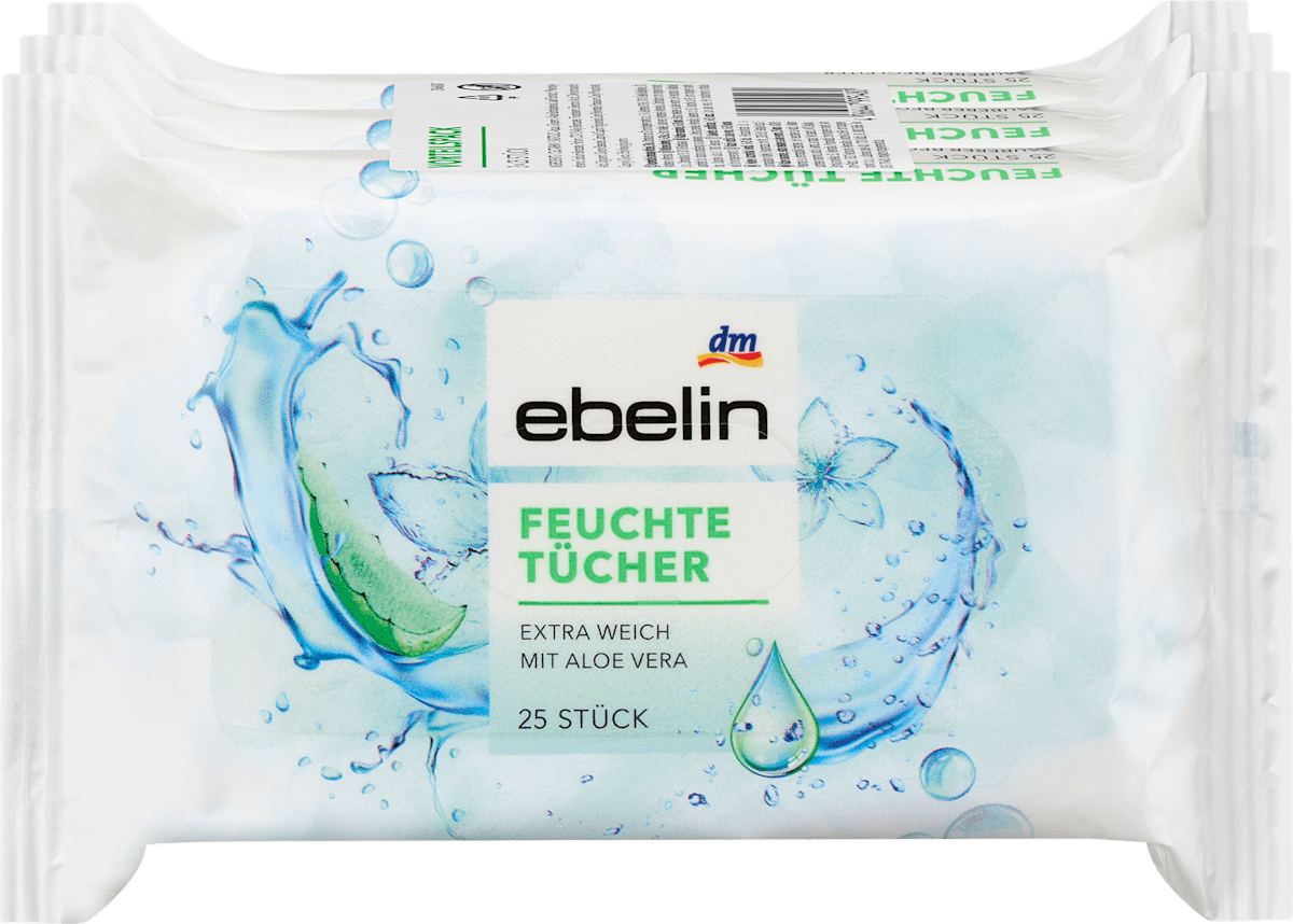 ebelin Wet Wipes (3x25), 75 pcs
