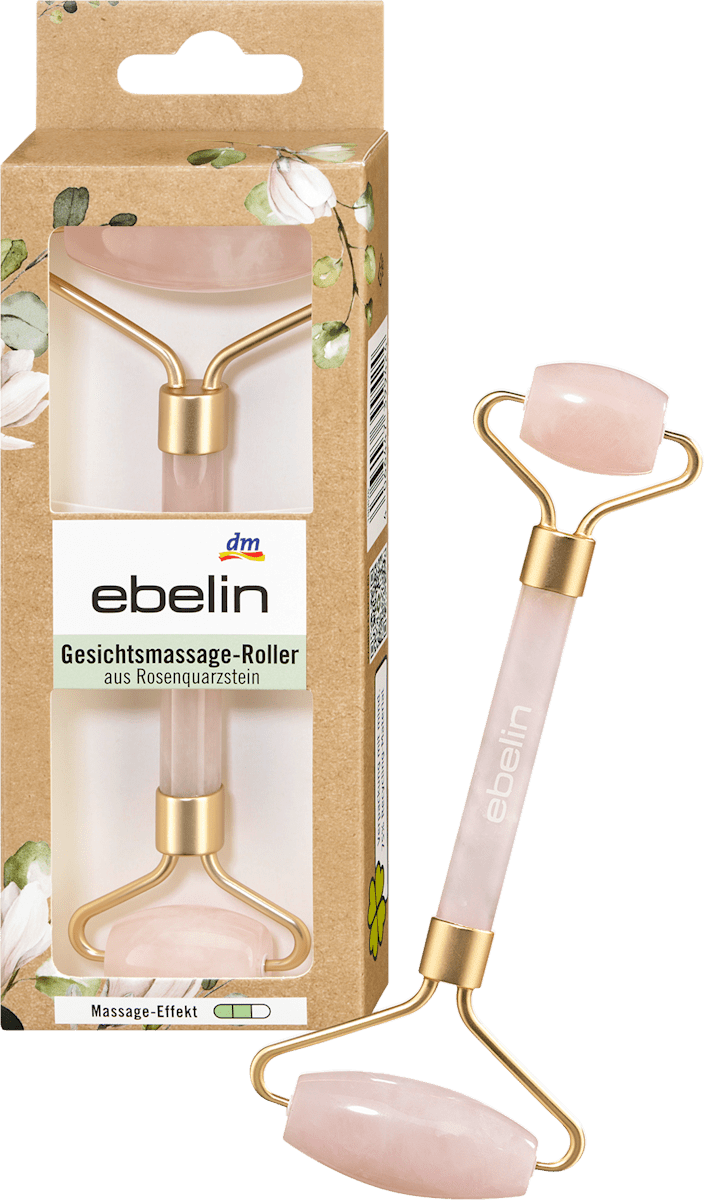 ebelin Facial Massage Roller Rose Quartz