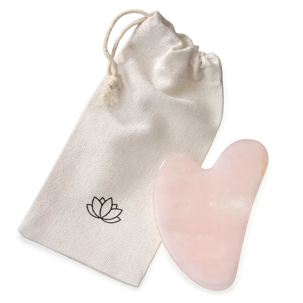 ebelin Gua Sha Y-Stone Rose Quartz – pouch