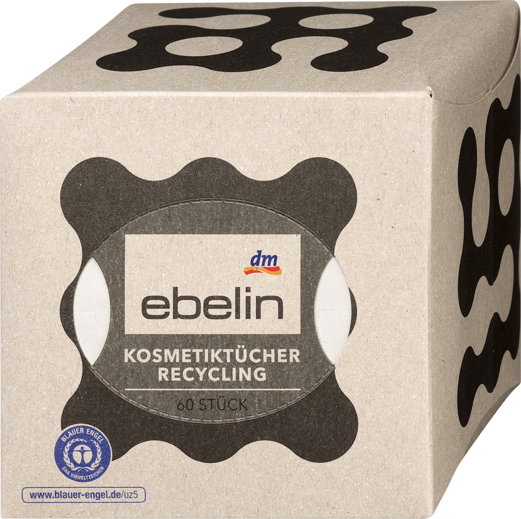 ebelin Recycled Facial Tissues 3-ply, 60 pcs