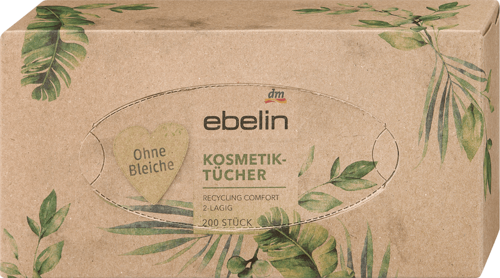 ebelin Cosmetic Tissues Recycling, 200 pcs