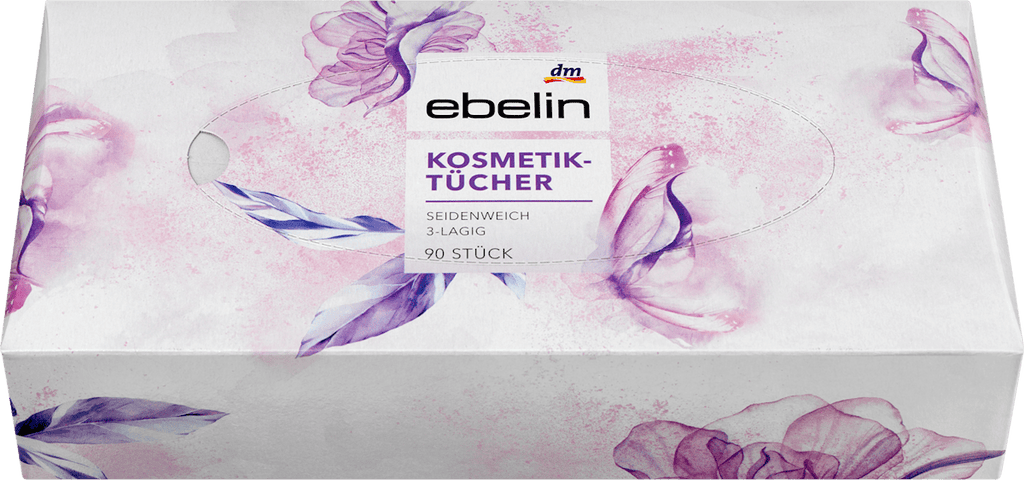 ebelin Facial Tissues, 90 pcs
