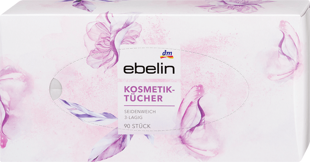 ebelin Facial Tissues, 90 pcs