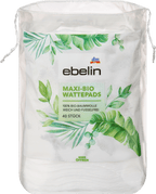 ebelin Organic Maxi Cotton Pads GOTS Certified, 40 pcs