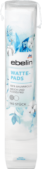 ebelin Cotton Pads, 140 pcs