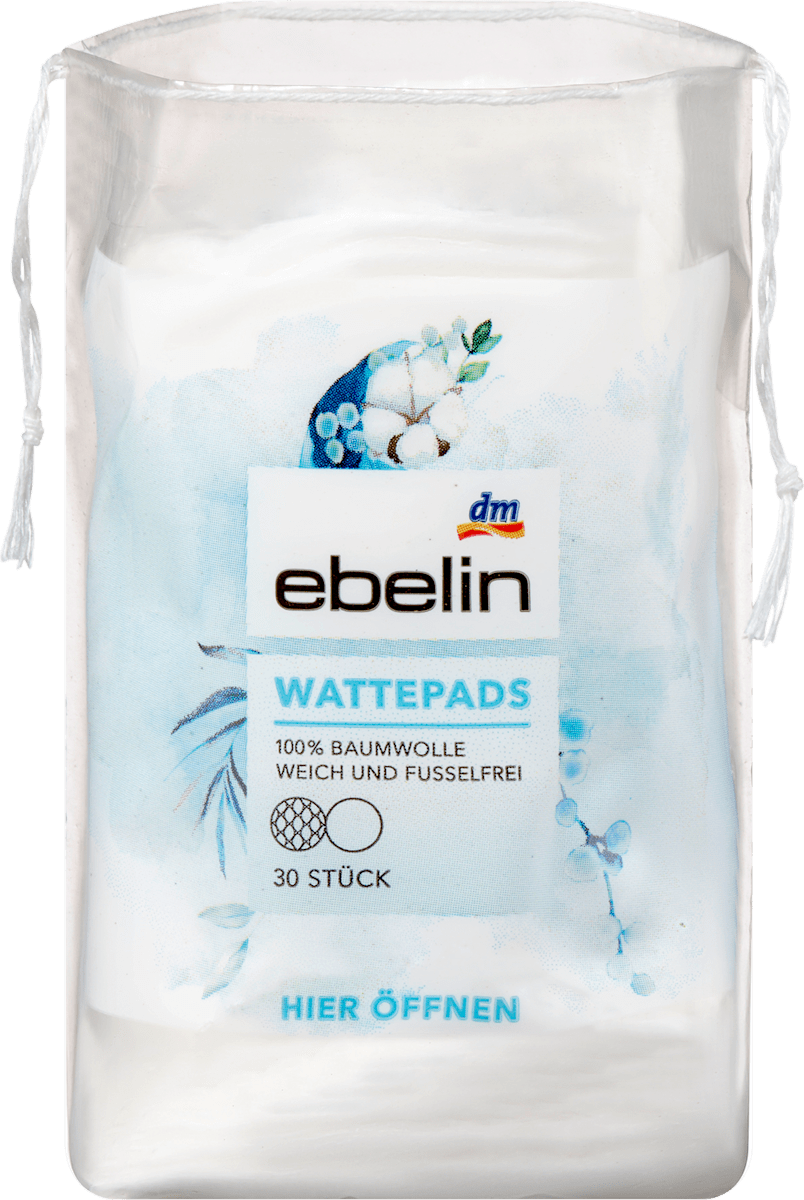ebelin Cotton Pads, 30 pcs