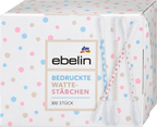 ebelin Cotton Buds with Printed Paper Sticks Motif Box, 300 pcs