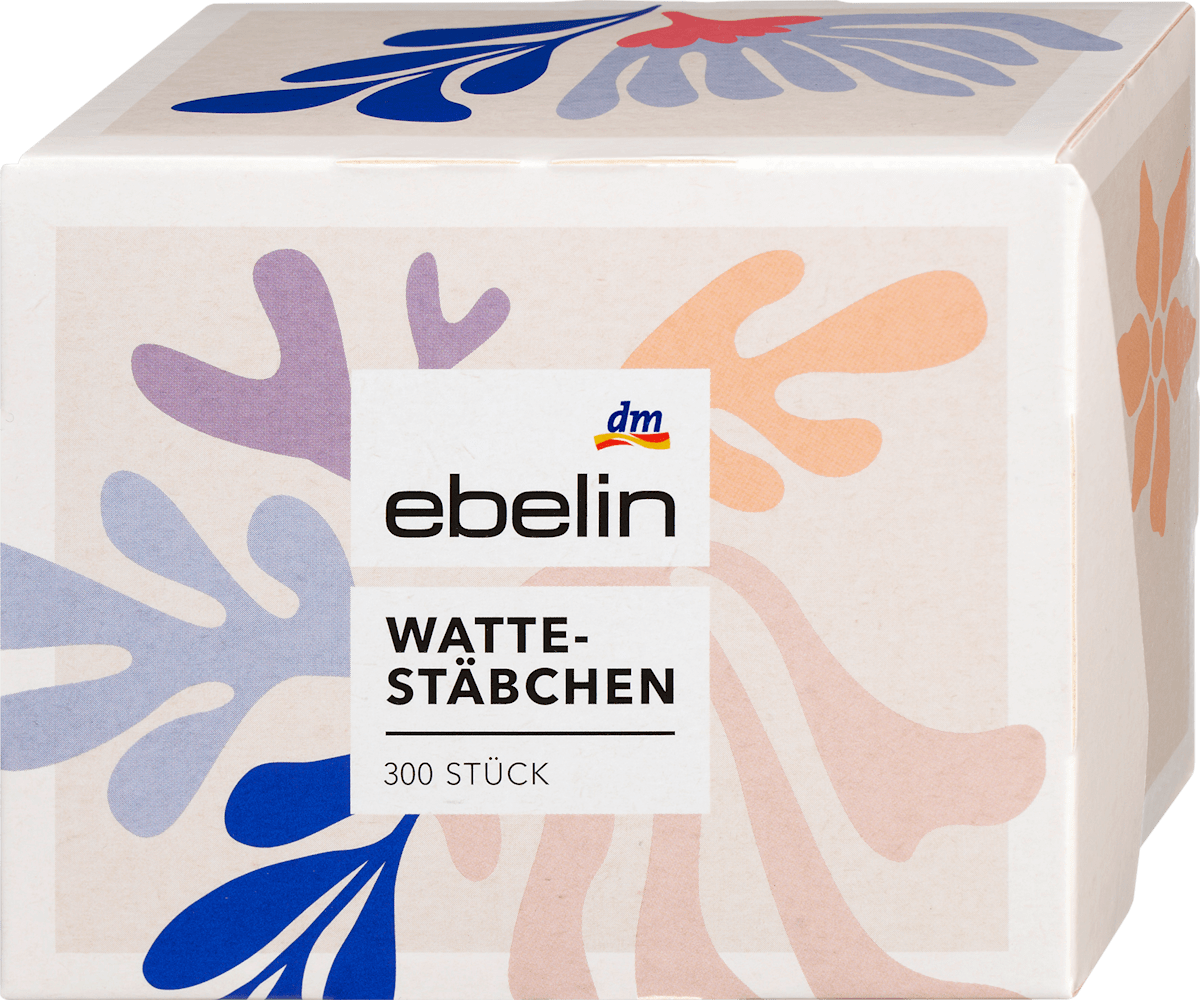 ebelin Cotton Swabs Motif Box, 300 pcs