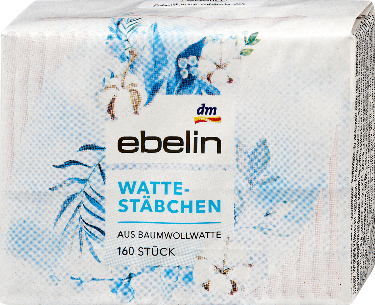 ebelin Cotton Buds Refill Pack, 160 pcs