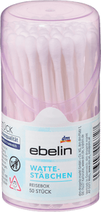 ebelin Cotton Buds Travel Size 50 pcs