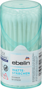 ebelin Cotton Buds Travel Size 50 pcs