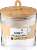 ebelin Cotton Bud Holder Transparent, 1 pc