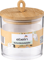 ebelin Cotton Bud Holder Transparent, 1 pc