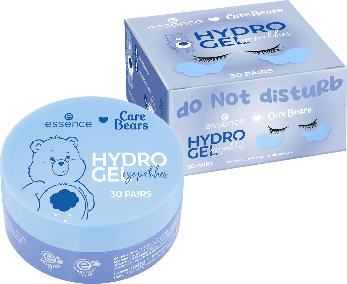 essence Eye Pads Care Bears Hydro Gel 01 Do Not Disturb, 30 pcs