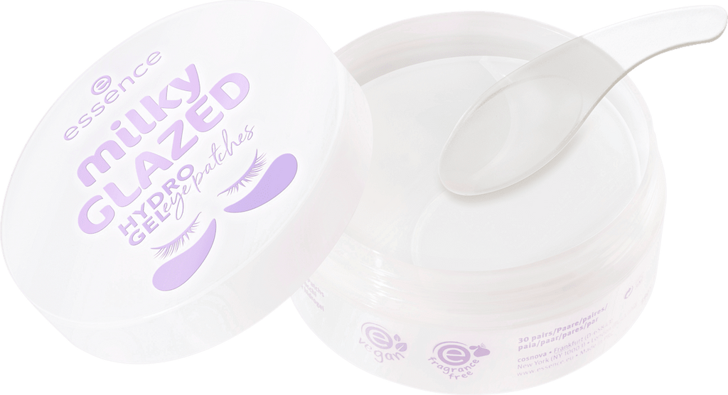 essence Eye Pads Milky Glazed Hydro Gel, 30 pairs, 60 pcs