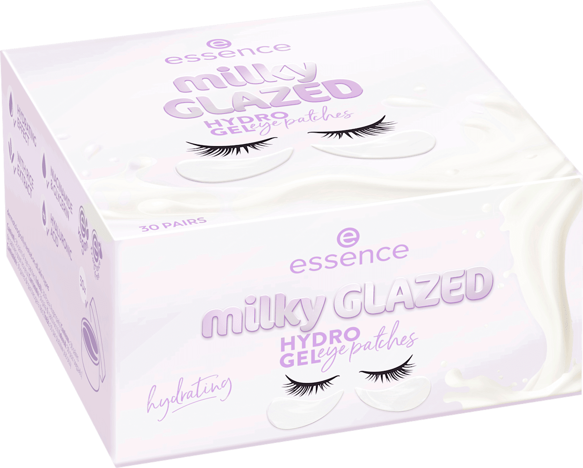 essence Eye Pads Milky Glazed Hydro Gel, 30 pairs, 60 pcs