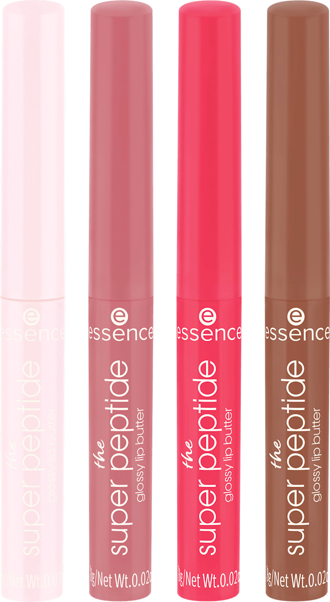essence Gift Set The Super Peptide Glossy Lip Butter, 4 pcs