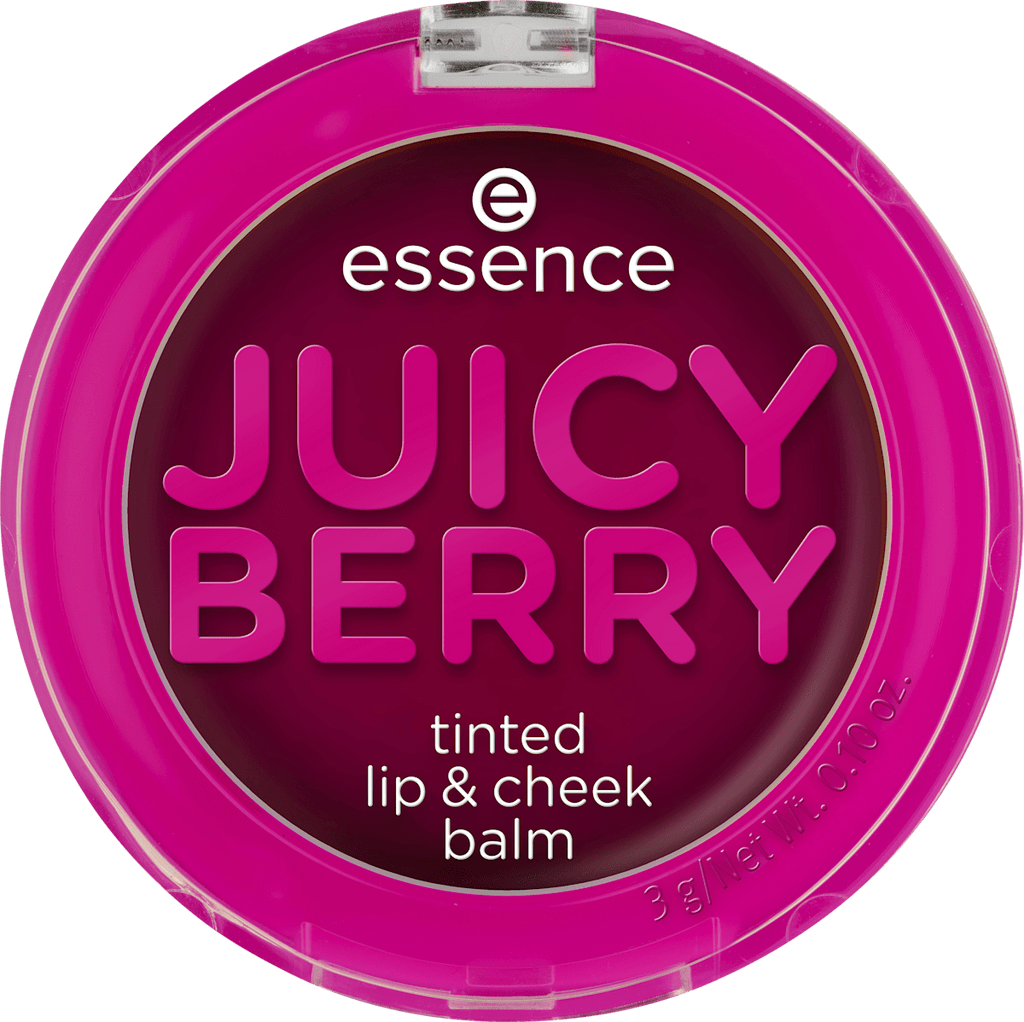 essence Lip Balm Juicy Berry Tinted Lip & Cheek Balm, 3 g