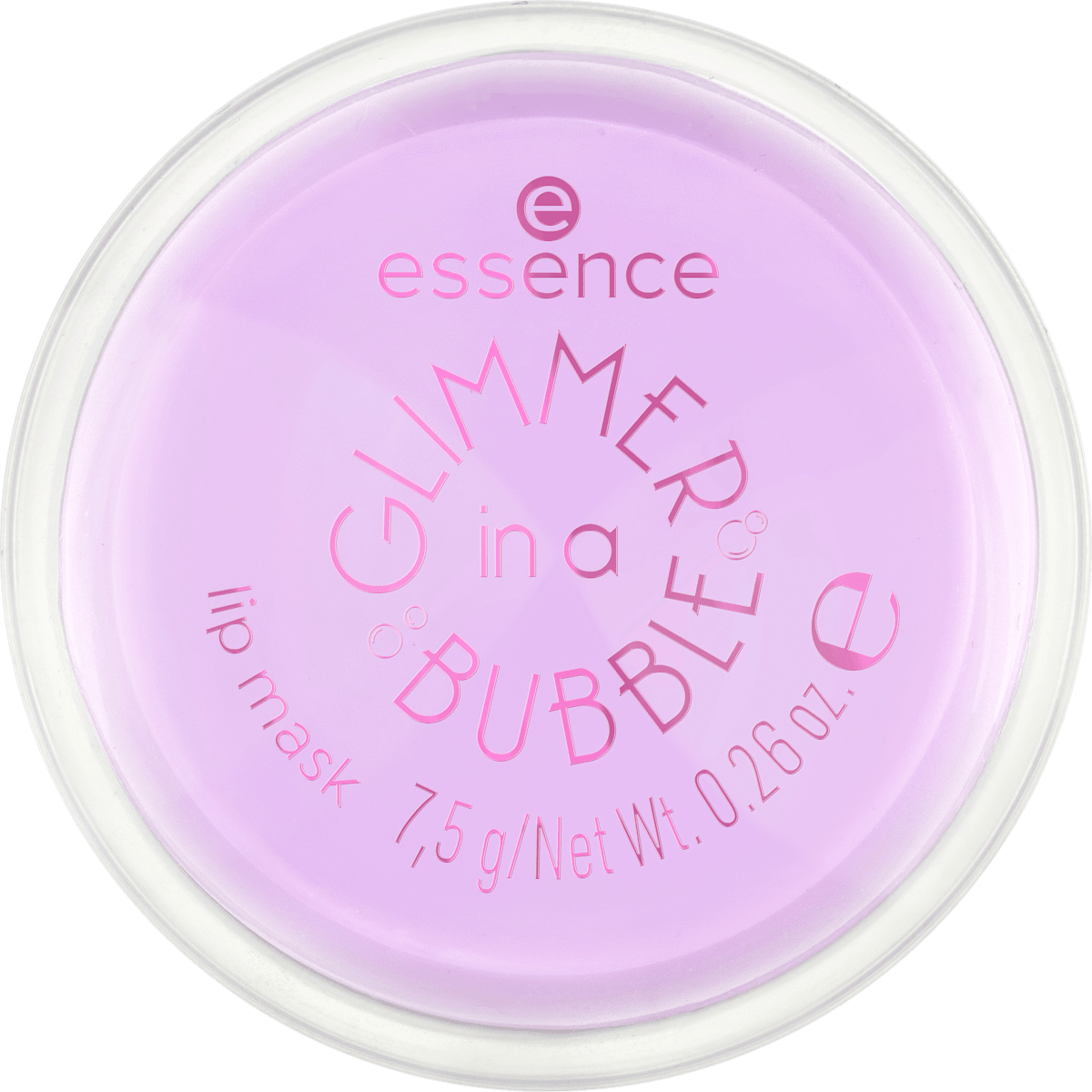 essence Lip Mask Glimmer In A Bubble 01 Kiss In A Bubble, 7.5 g