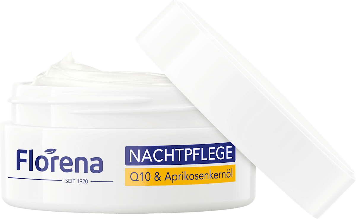 Florena Night Cream Q10 & Apricot Kernel Oil, 50 ml
