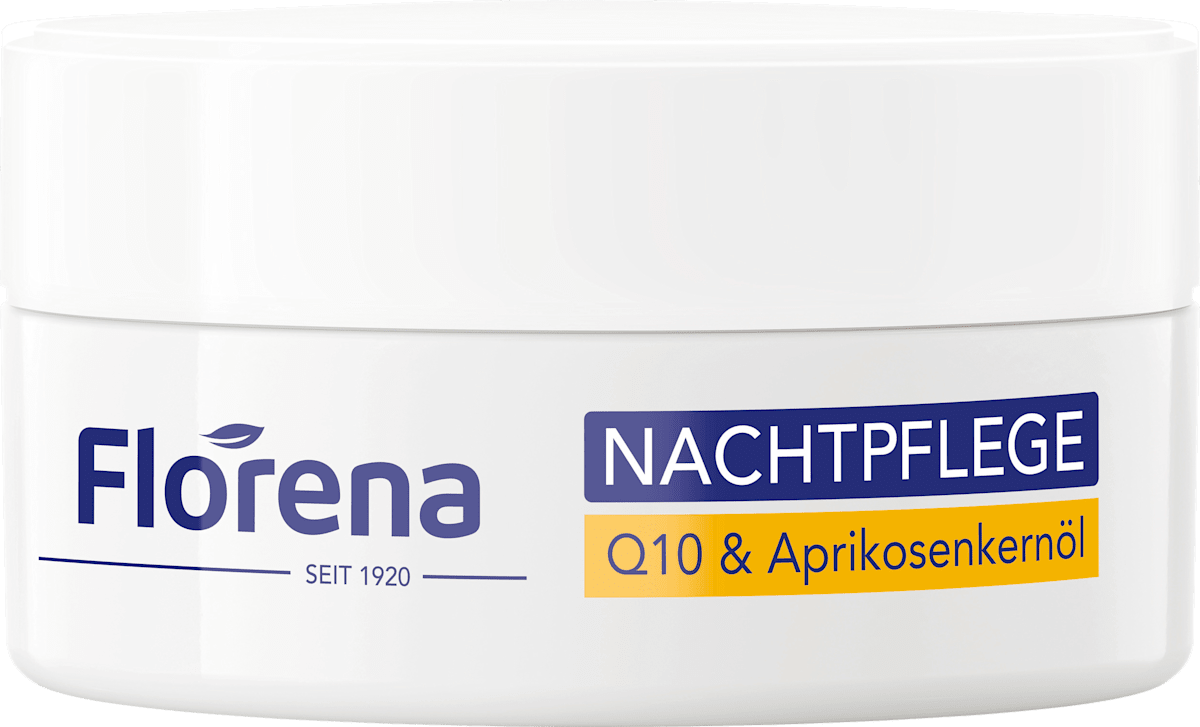 Florena Night Cream Q10 & Apricot Kernel Oil, 50 ml