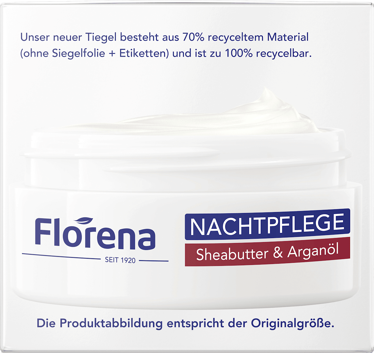Florena Night Cream Shea Butter & Argan Oil, 50 ml