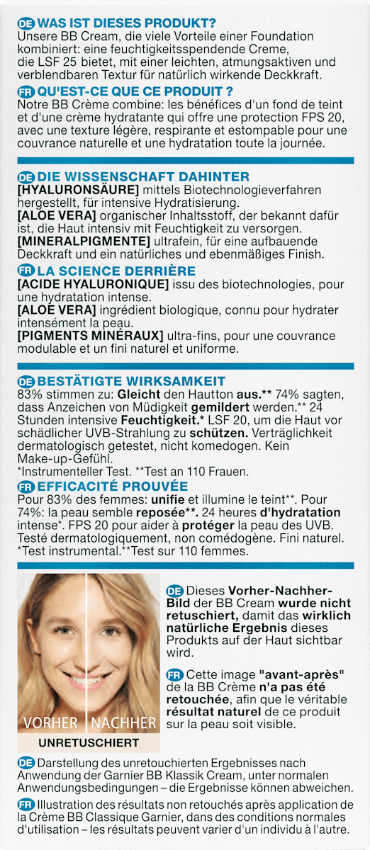 Garnier Skin Active BB Cream All-in-1 Care Light SPF 15, 50 ml