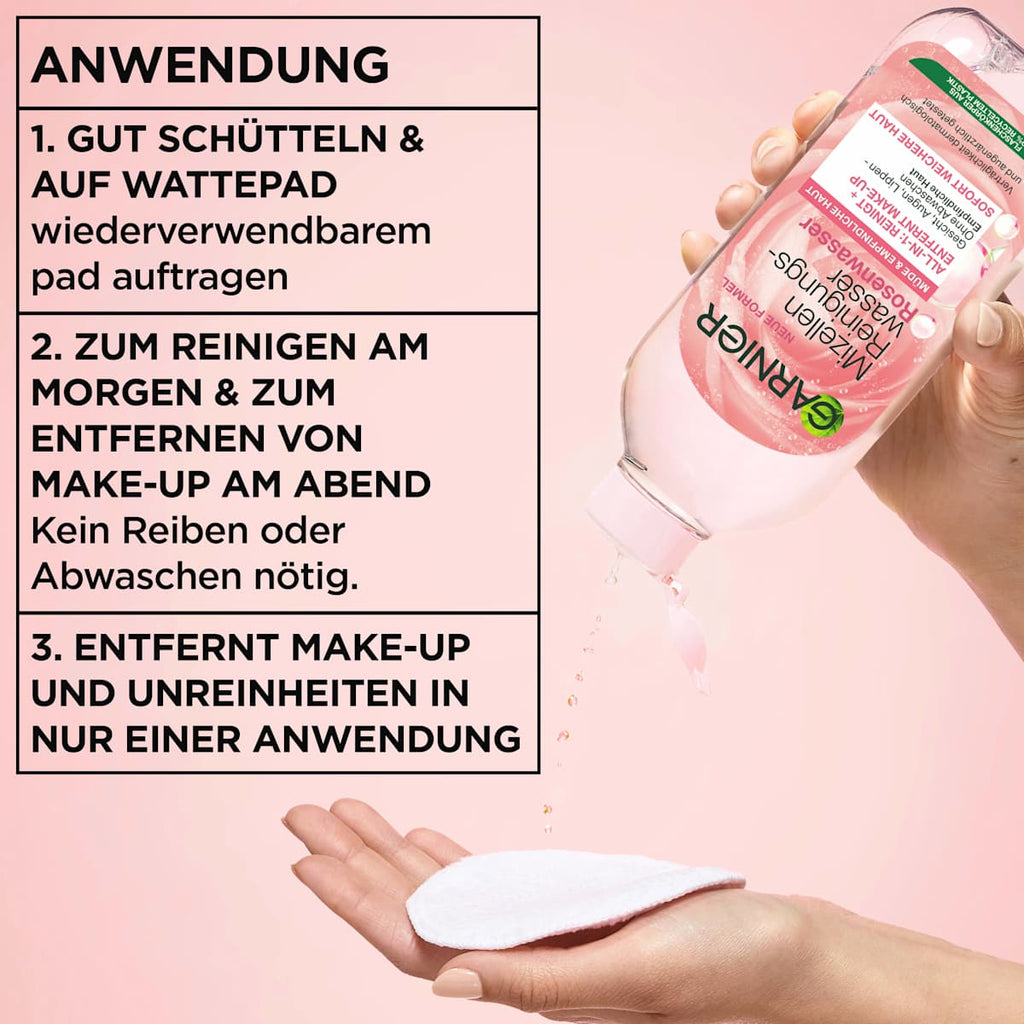 Garnier Skin Active Micellar Water Rose Water All-in-1 400 ml