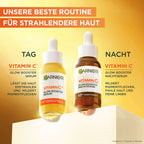 Garnier Skin Active Night Serum Glow Booster with Vitamin C & Hyaluronic Acid, 30 ml