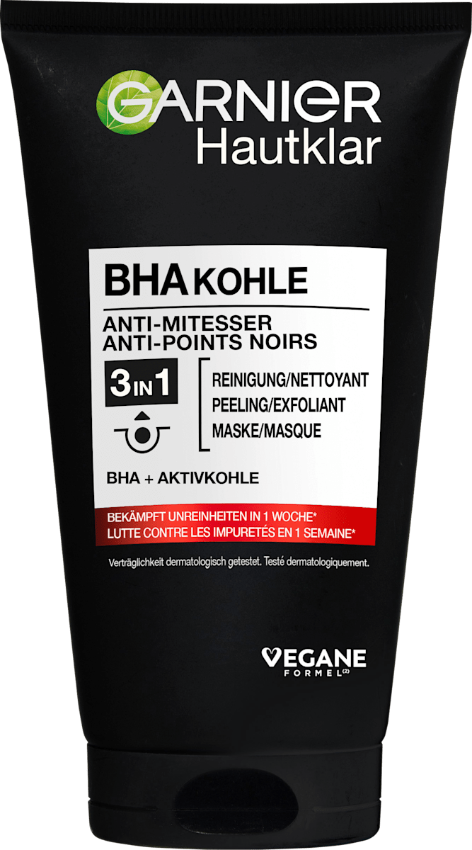 Garnier Skin Active 3-in-1 Charcoal Anti-Blackhead Cleansing Gel 150 ml