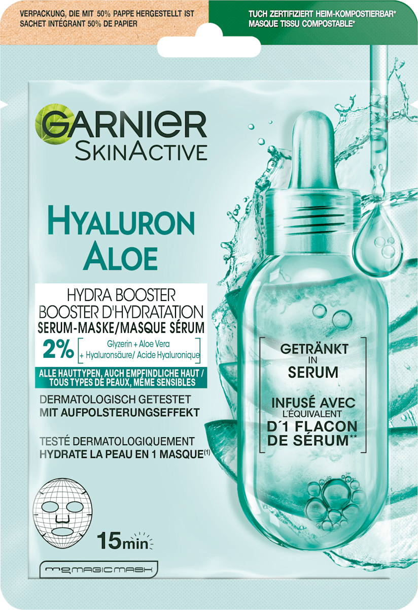 Garnier SkinActive Sheet Mask Hydra Bomb Aloe Vera, 28 g
