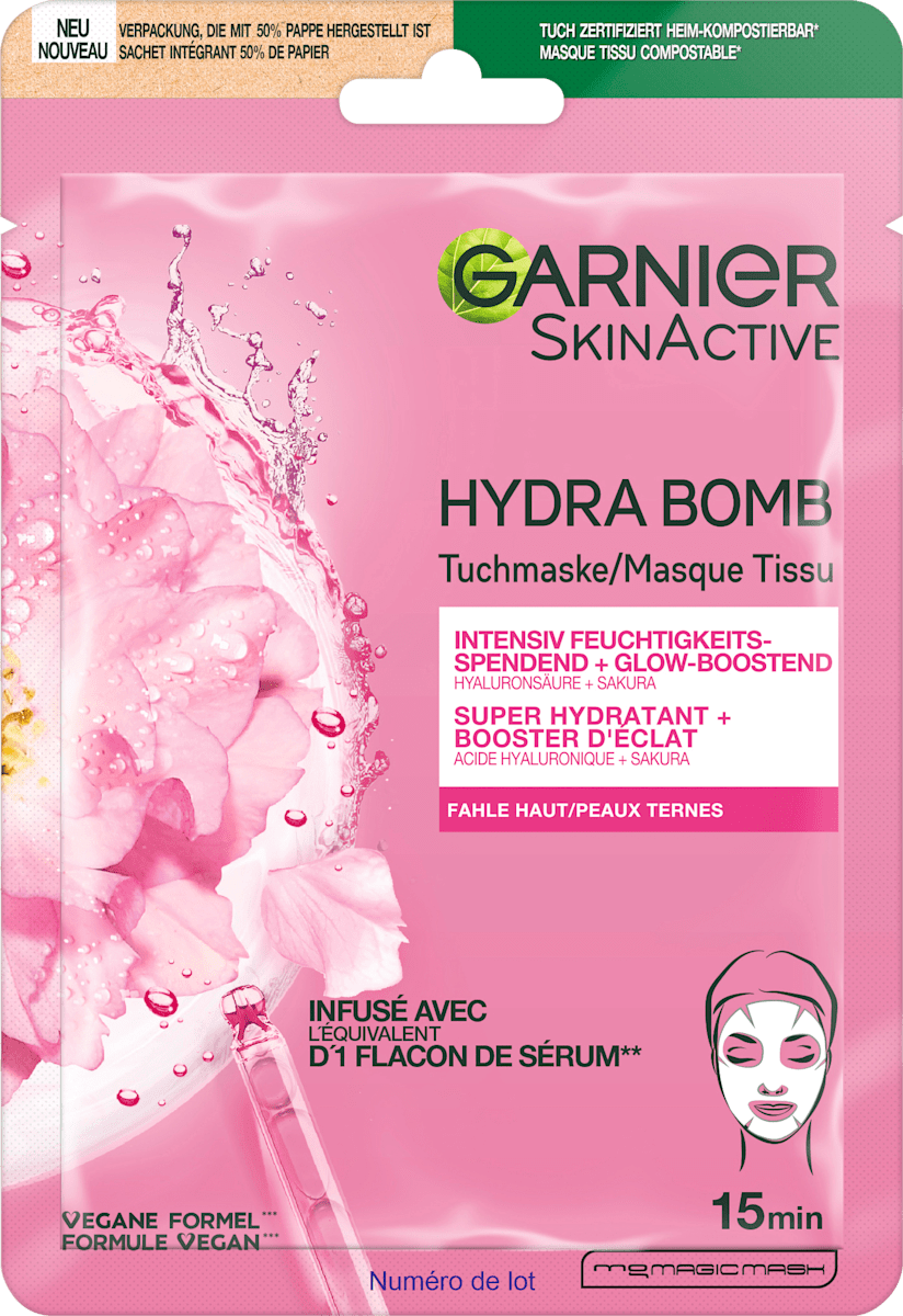 Garnier Skin Active Sheet Mask Hydra Bomb Sakura