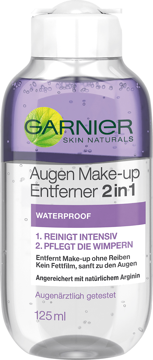 Garnier Skin Naturals Eye Make-up Remover 2in1 Waterproof, 125 ml