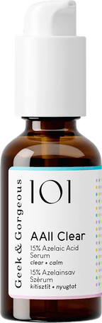 Geek&Gorgeous Face Serum 101 AAll Clear 15% Azelaic Acid, 30 ml