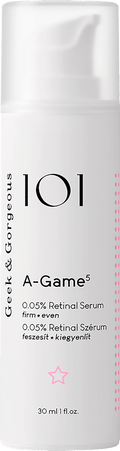 Geek&Gorgeous A-Game 5 Face Serum with 0.05% Retinal, 30 ml