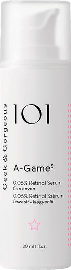 Geek&Gorgeous A-Game 5 Face Serum with 0.05% Retinal, 30 ml