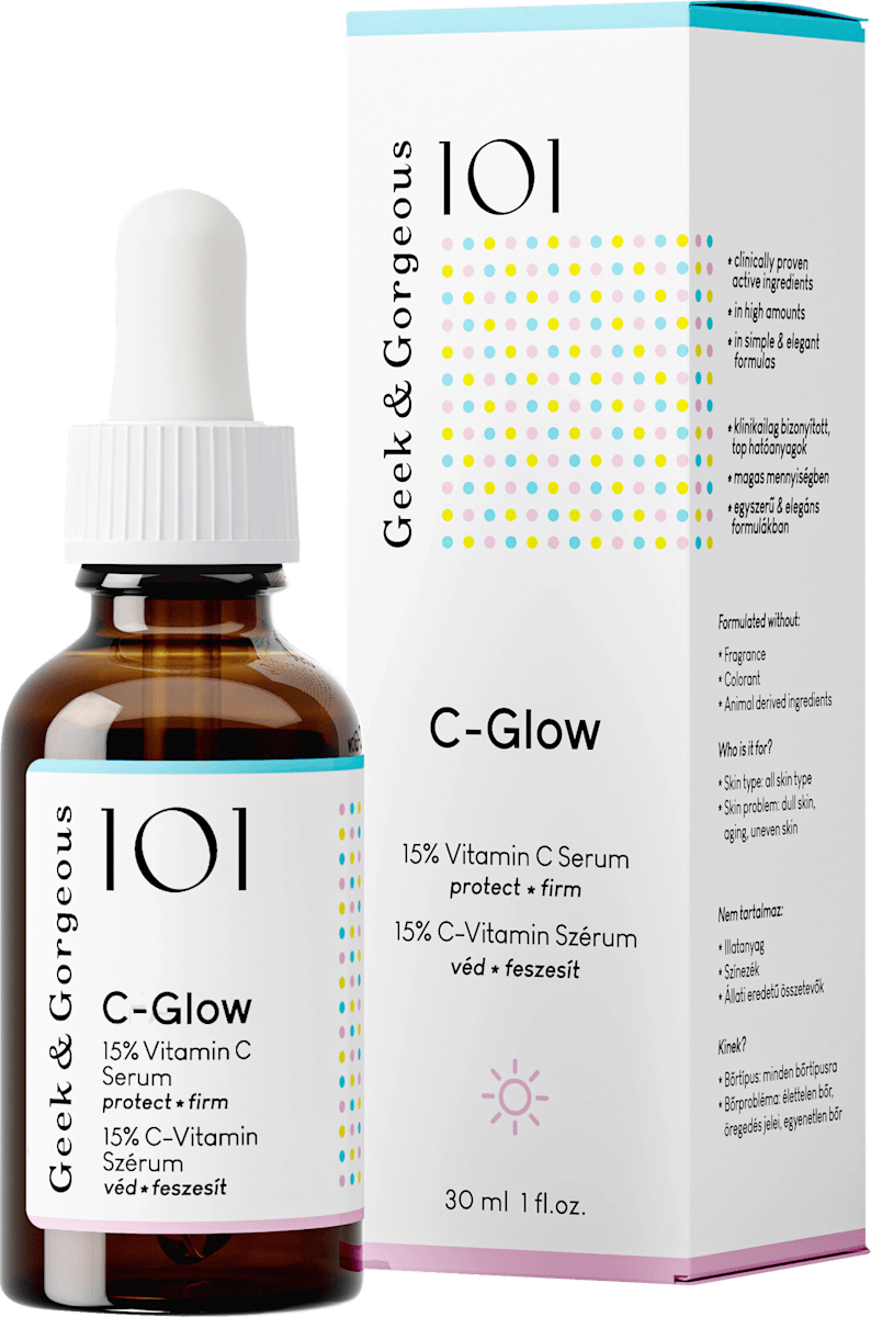 Geek&Gorgeous Face Serum 101 C-Glow 15% Vitamin C, 30 ml