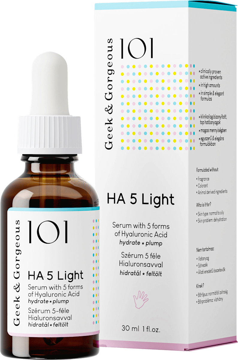 Geek&Gorgeous Face Serum 101 HA 5 Light, 30 ml